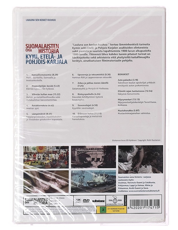 Suomalaisten oma historia: Kymi, Etelä- ja Pohjois-Karjala - DVD - DVD-elokuvat - 10105289130 - 1