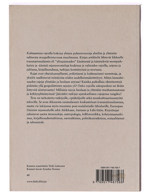 Kohtaamisia rajoilla - Anu Hirsiaho - Tietokirjat ja oppaat - 10105289249 - 1
