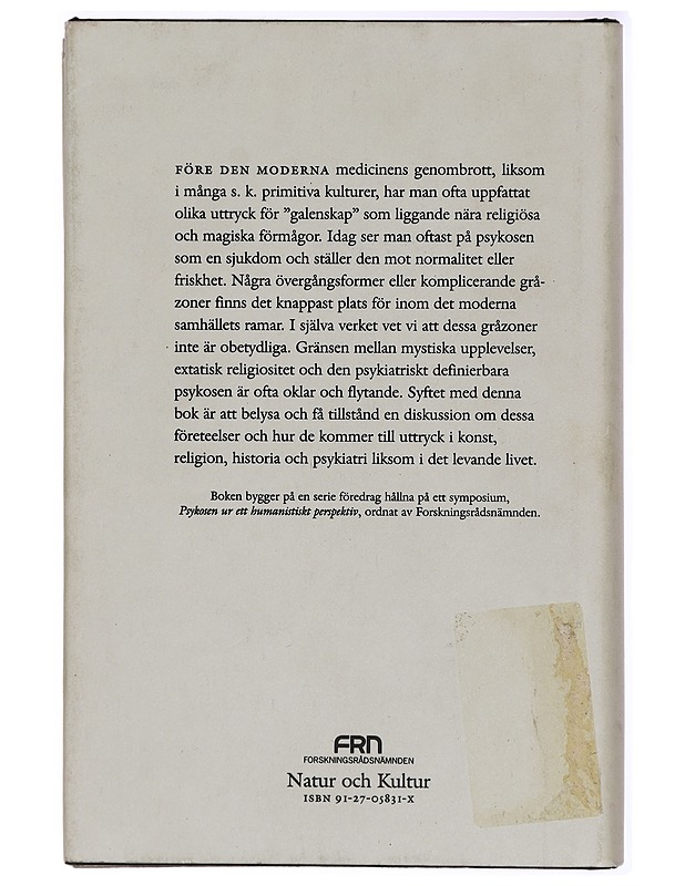 Mänskliga gränsområden : om extas, psykos och galenskap - Lars Bergquist - Tietokirjat - 10105289295 - 1