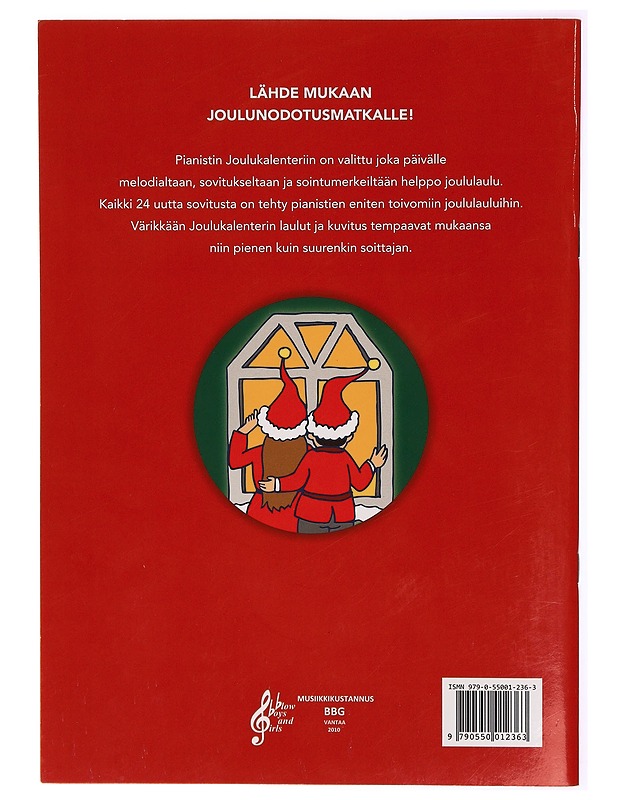 Joulukalenteri : 24 helppoa joululaulusovitusta pianolle - Mika Perkiö - Joulukirjat - 10105289311 - 1