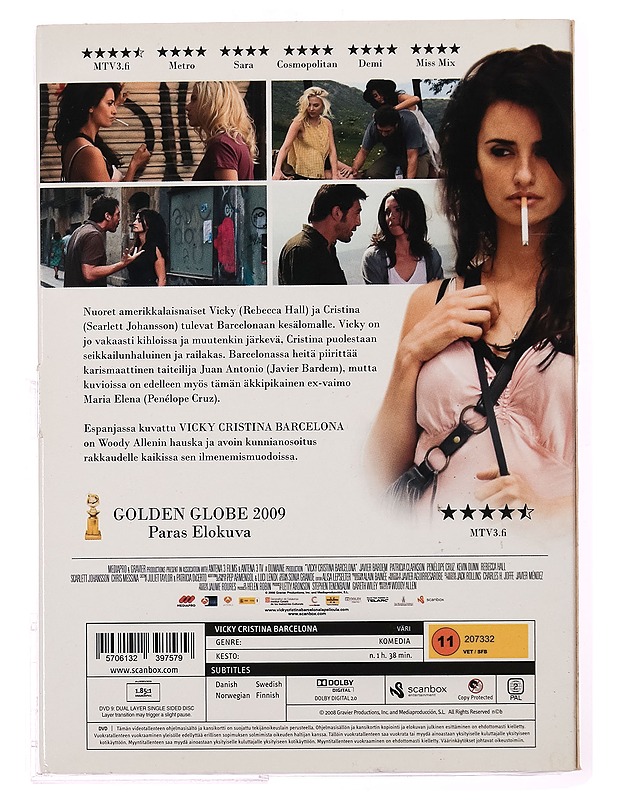 Vicky Cristina Barcelona - DVD - DVD-elokuvat - 10105289420 - 1