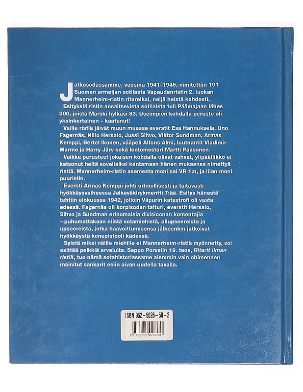 Ritarit ilman ristiä - Seppo Porvali - Tietokirjat - 10105289865 - 1