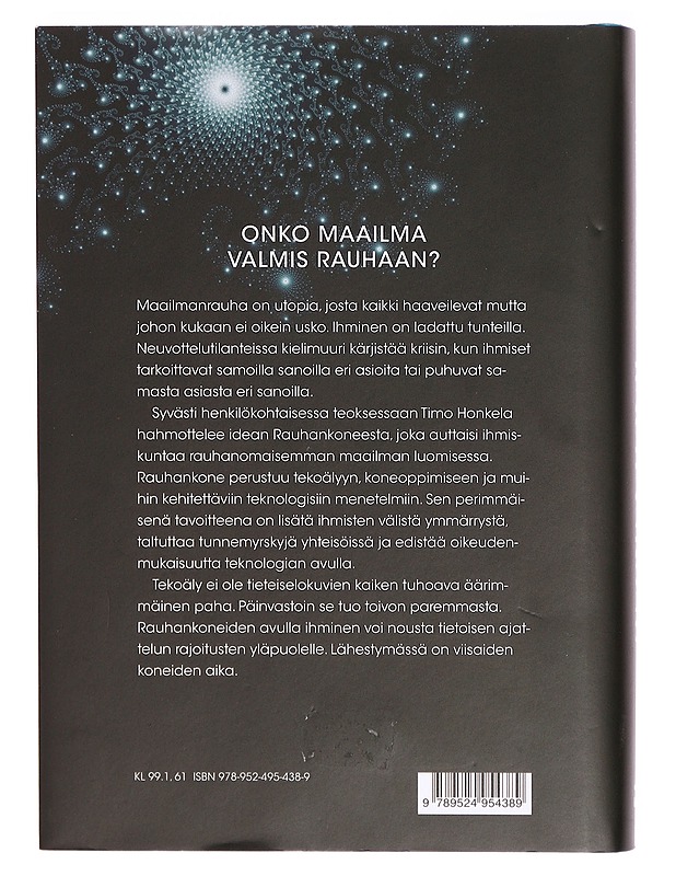 Rauhankone : tekoälytutkijan testamentti - Timo Honkela - Tietokirjat ja oppaat - 10105290336 - 1