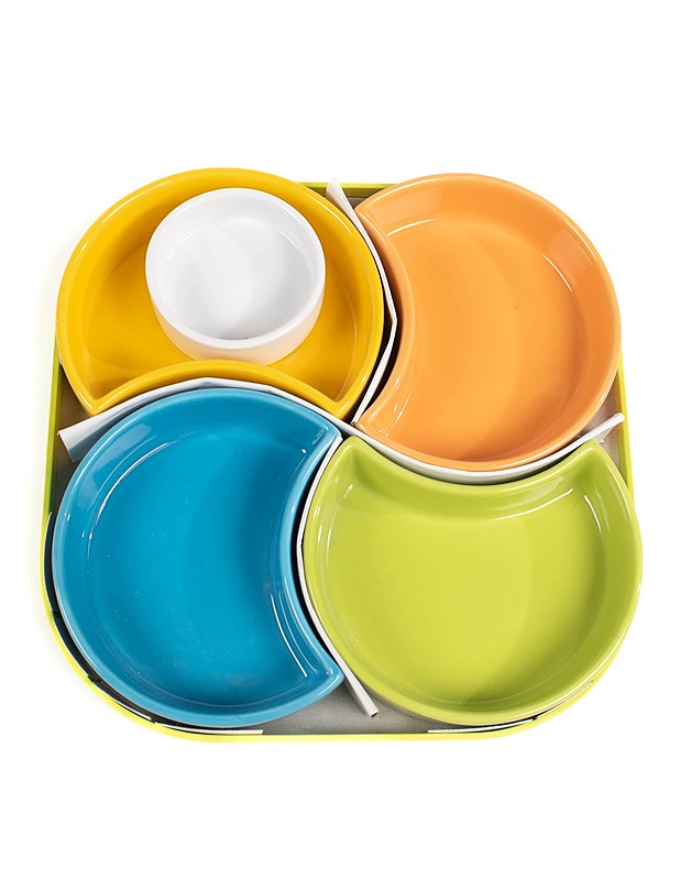 LUMINARC Color Playtime tarjoilusetti, 7 osaa - Tarjoiluastiat - 10105290380 - 1