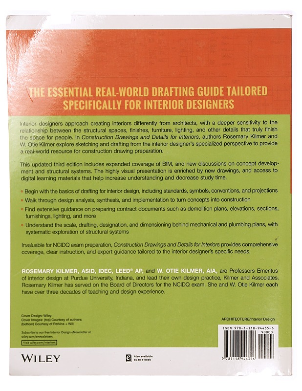 Construction Drawings and Details for Interiors : Basic Skills - Rosemary Kilmer - Tietokirjat - 10105290647 - 1