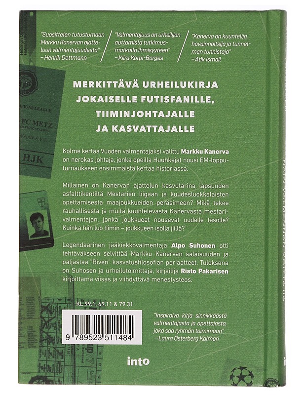 Markku Kanerva : näin valmennan voittajia - Alpo Suhonen - Harrastekirjat - 10105290942 - 1