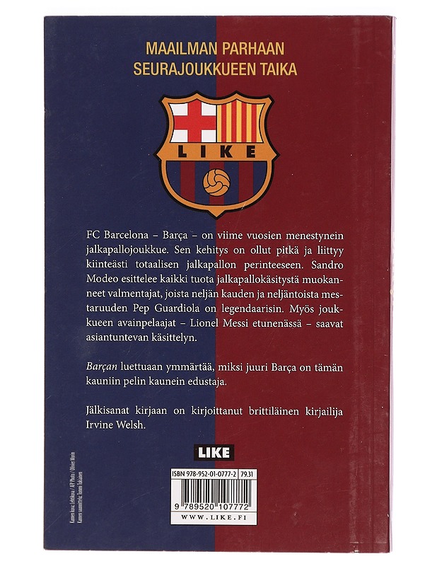 Barça - Sandro Modeo - Elämäkerrat ja muistelmat - 10105291139 - 1