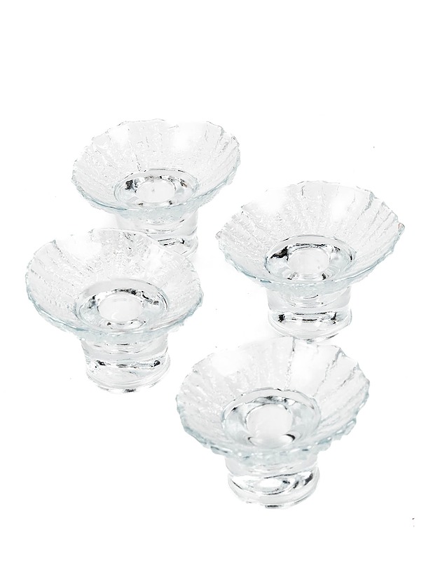 RIIHIMÄEN LASI Kehrä kynttilänjalat 4 kpl - Designsuosikit - 10105291526 - 1