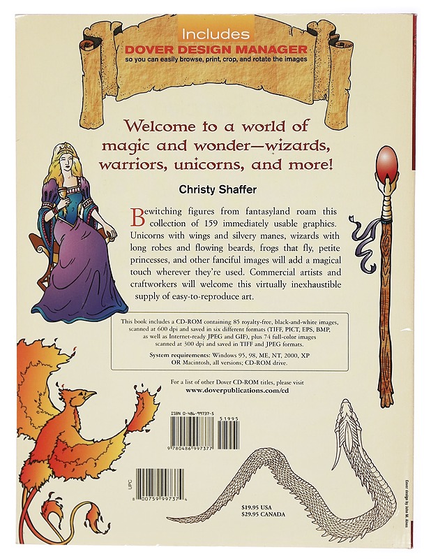 Fantasy CD - ROM & book : Christy Shaffer - Käsityökirjat - 10105291873 - 1