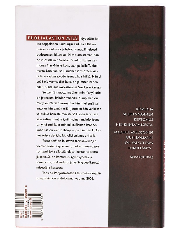 Toista tietä - Majgull Axelsson - Romaanit ja novellit - 10105292509 - 1