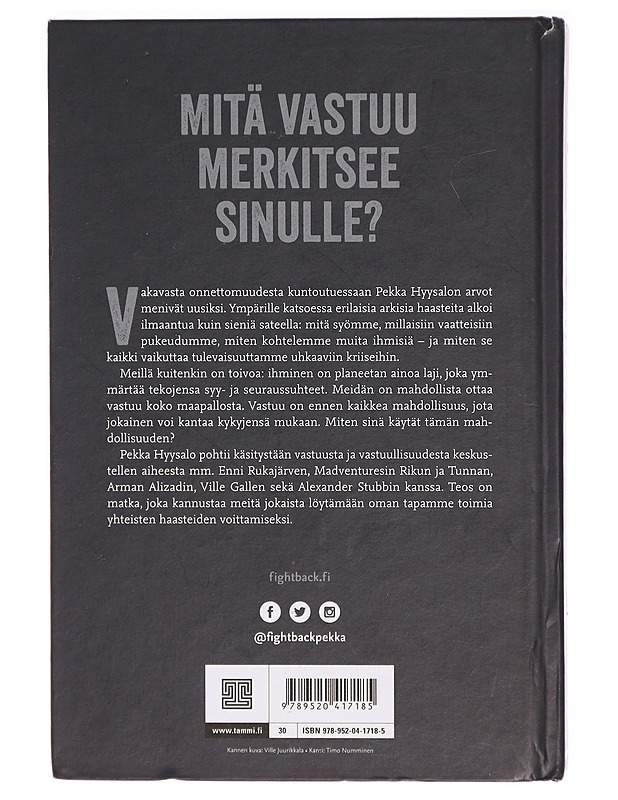 Vastuun FightBack - Pekka Hyysalo - Elämäkerrat ja muistelmat - 10105292637 - 1