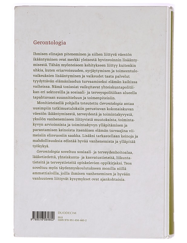 Gerontologia - Eino Heikkinen - Tietokirjat ja oppaat - 10105292701 - 1