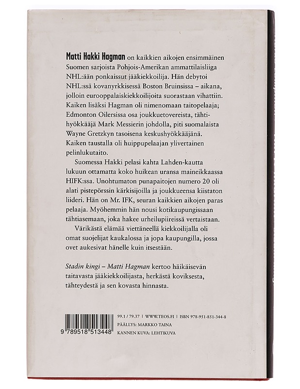 Matti Hagman : stadin kingi - Marko Lempinen - Elämäkerrat ja muistelmat - 10105292910 - 1