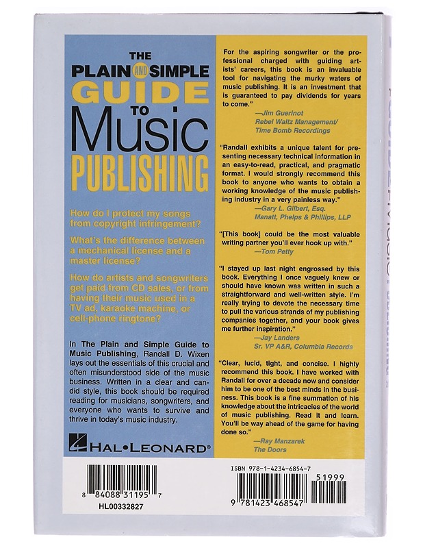 The plain and simple guide to music publishing - Randall D. Wixen - Tietokirjat ja oppaat - 10105293254 - 1