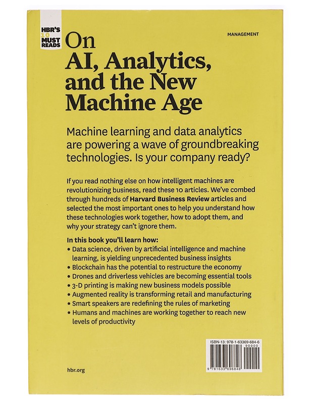 HBR's 10 must reads on AI, analytics, and the new machine age - Tietokirjat ja oppaat - 10105293595 - 1