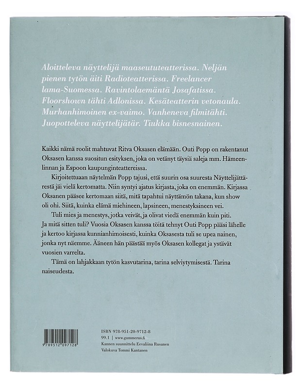 Näyttelijätär : Ritva Oksanen - Outi Popp - Kirja lahjaksi - 10105293678 - 1
