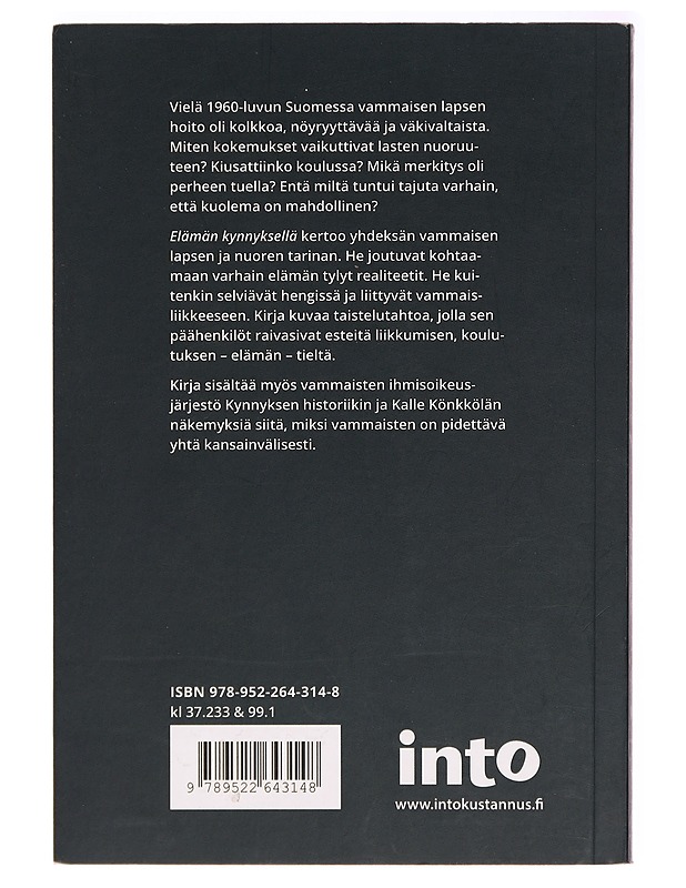 Elämän kynnyksellä : vammaisliikkeen synty - Laitinen, Matti - Elämäkerrat ja muistelmat - 10105293889 - 1