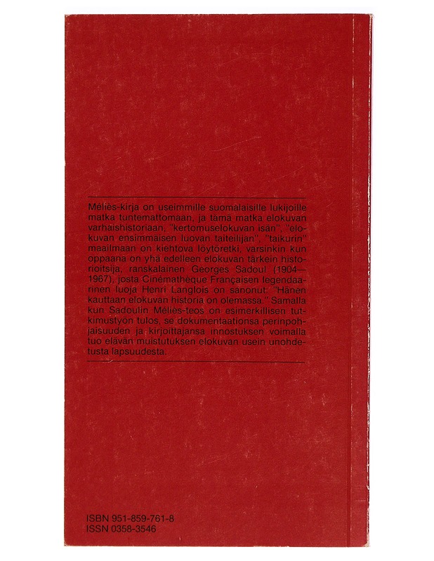 Georges Sadoul - Georges Melies  - Elämäkerrat ja muistelmat - 10105293921 - 1