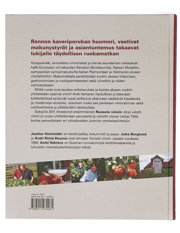 Ruoasta viiniin : makumatka Euroopan halki - Juha Berglund - Ruokakirjat - 10105294182 - 1