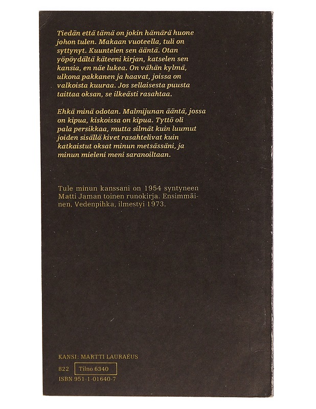 Tule minun kanssani - Matti Jama - Runot ja näytelmät - 10105295037 - 1