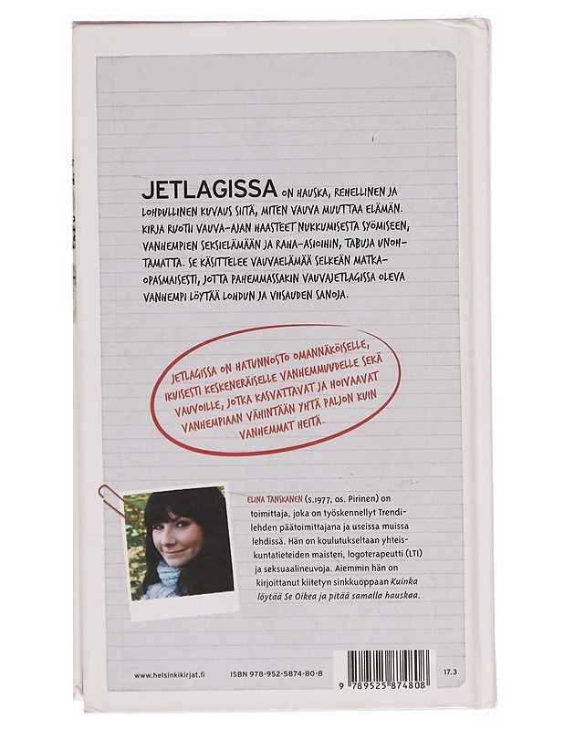 Jetlagissa : yhdellä kädellä kirjoitettu opas vauvavuoteen - Elina Tanskanen - Tietokirjat ja oppaat - 10105295076 - 1