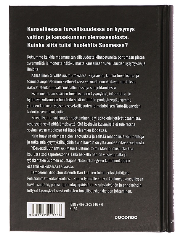 Kansallinen turvallisuus murroksessa - Kari Laitinen - Tietokirjat ja oppaat - 10105295687 - 1