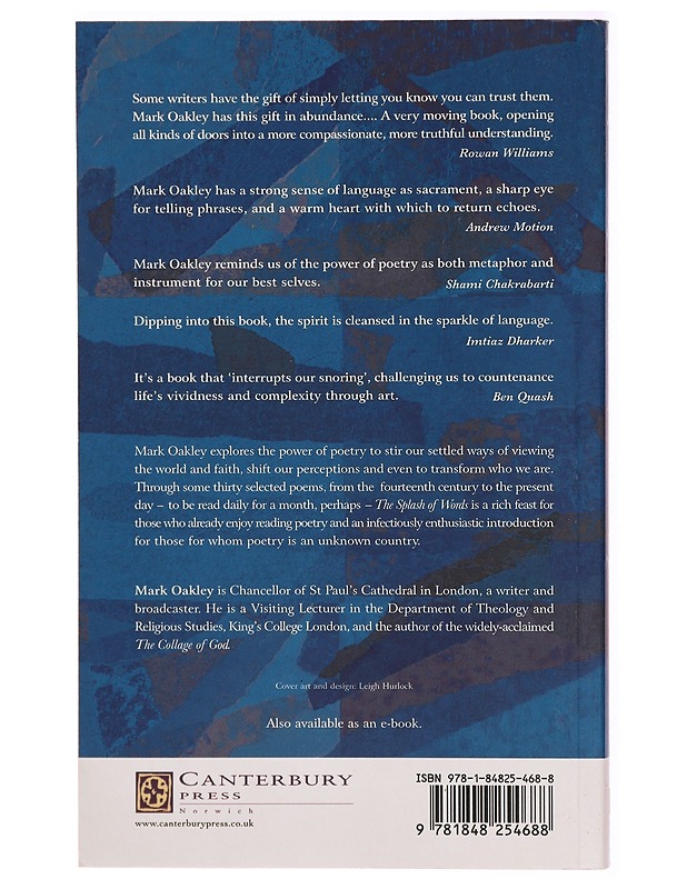 The Splash of Words: Believing in poetry - Mark Oakley - Kaunokirjallisuus - 10105295790 - 1