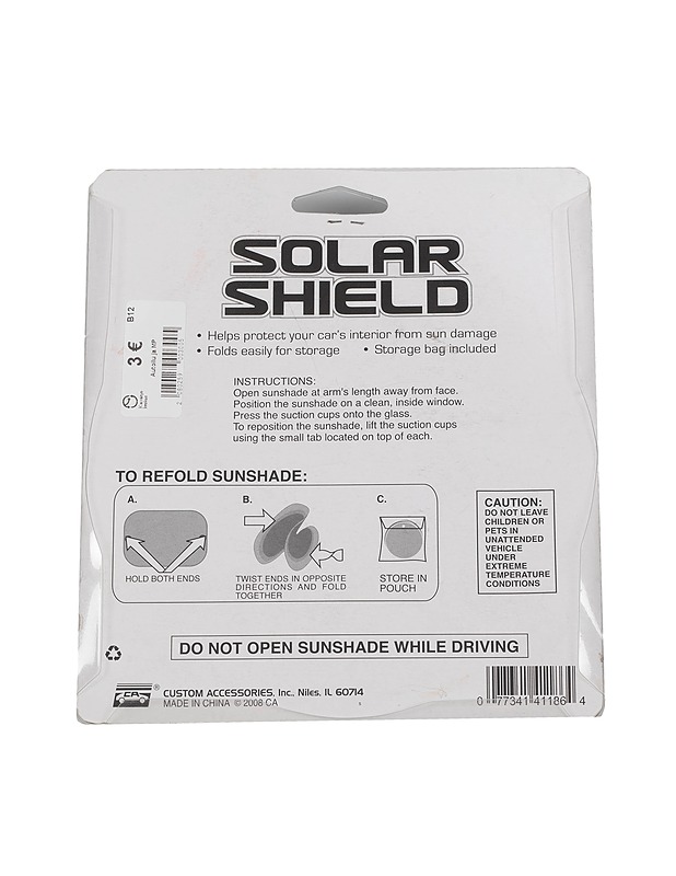 CUSTOM Solar Shield auringonsuoja, 2 kpl - Muut urheiluvälineet ja vapaa-aika - 10105296004 - 1