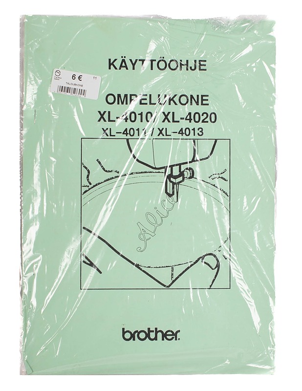 BROTHER XL-4010/XL-4020/XL-4011/XL-4013 ompelukone käyttöohje - Tietokirjat ja oppaat - 10105296360 - 1