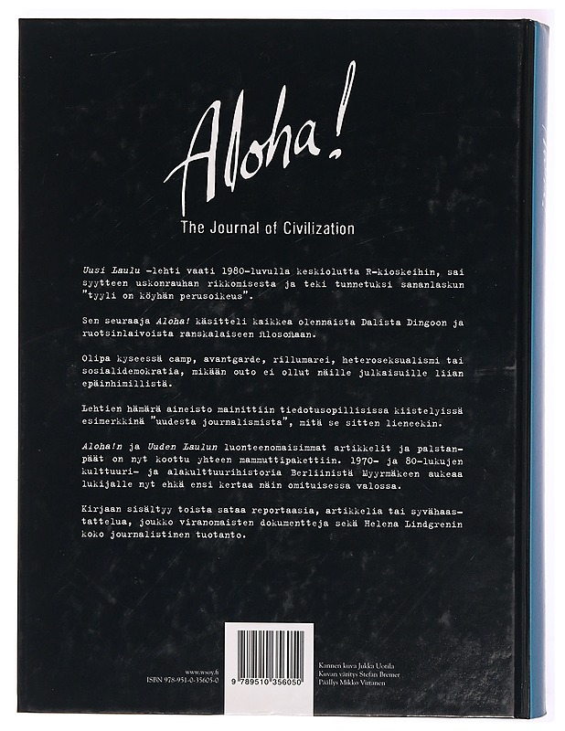 Aloha! : Uusi laulu- ja Aloha! -lehtien valitut palat 1978-1986 - Lempinen, Kari - Musiikki- ja elokuvakirjat - 10105296587 - 1