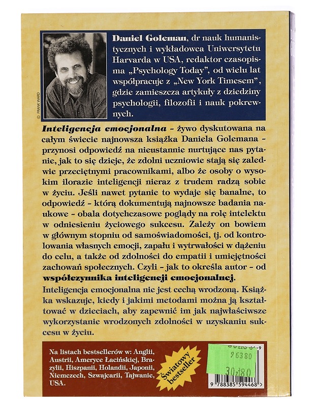 Intelihencja emocjonalna - Daniel Goleman - Tietokirjat ja oppaat - 10105296737 - 1