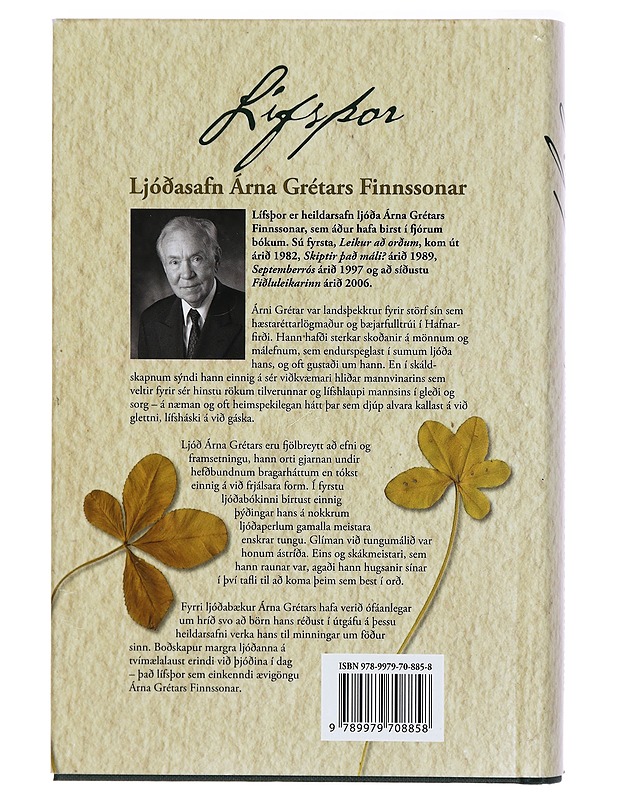 Lifspor - Árna Grétars Finnssonar - Runot ja näytelmät - 10105296800 - 1
