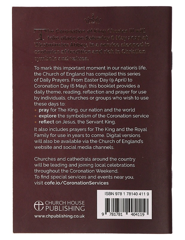 Daily Prayers for the Coronation of King Charles III - The Church of England - Tietokirjat ja oppaat - 10105296826 - 1