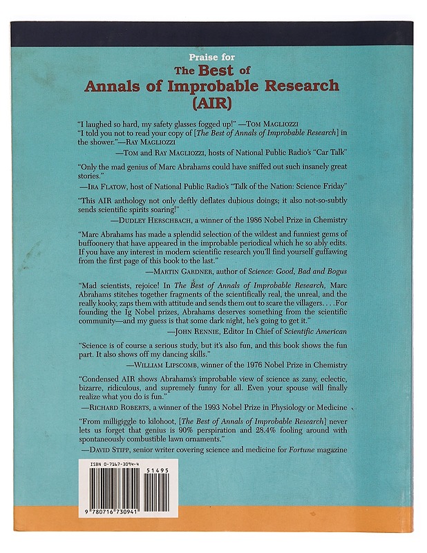The best of annals of improbable research - Marc Abrahams - Harrastekirjat - 10105297130 - 1