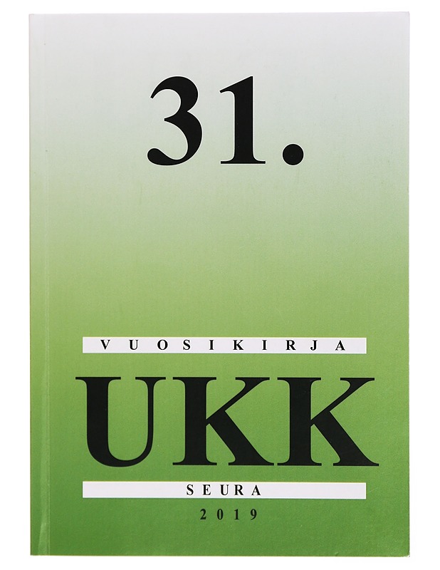 UKK-seura vuosikirja 2019 #31 - Lehdet - 10105297204 - 0