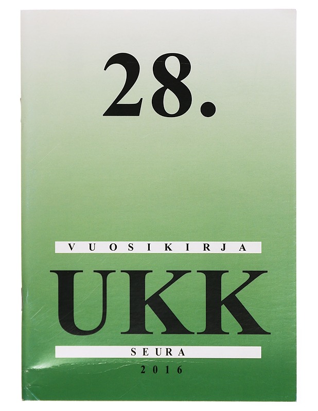 UKK-seura vuosikirja 2016 #28 - Lehdet - 10105297227 - 0