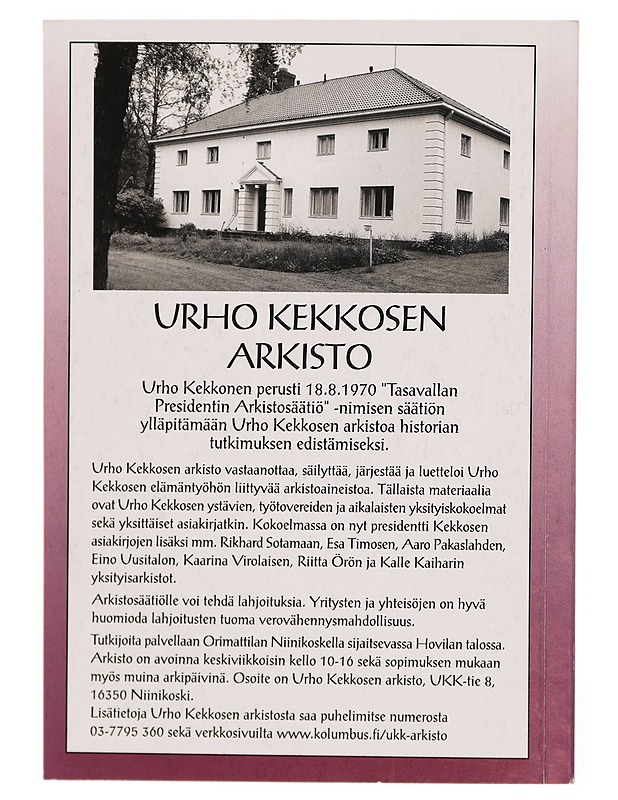 UKK-seura vuosikirja 2011 #23 - Lehdet - 10105297259 - 1