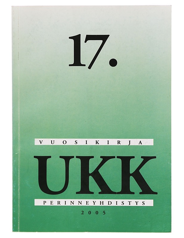 UKK-seura vuosikirja 2005 #17 - Lehdet - 10105297304 - 0