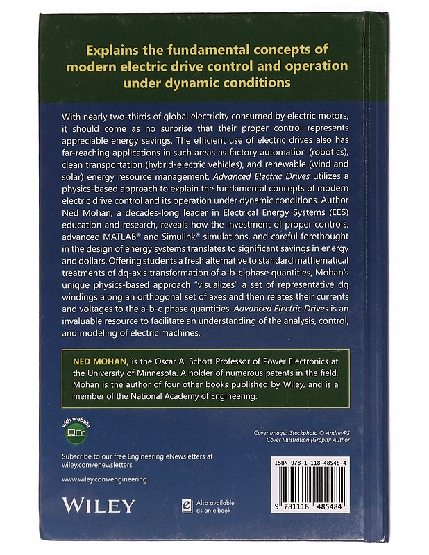 Advanced electric drivers - Ned Mohan - Tietokirjat ja oppaat - 10105297665 - 1