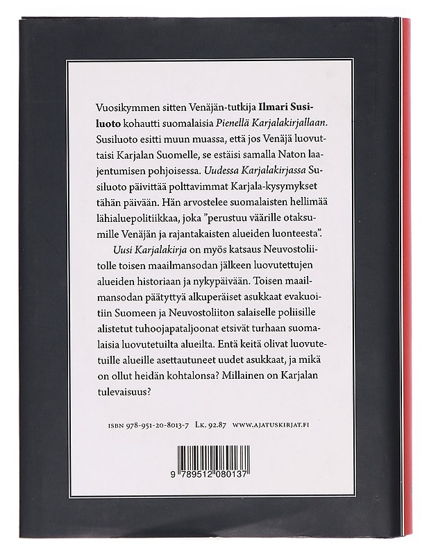 Uusi Karjalakirja - Ilmari Susiluoto - Historiakirjat - 10105297855 - 1