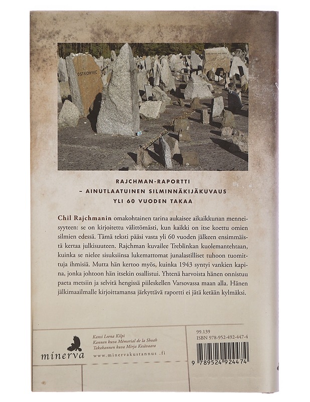 Treblinkan viimeinen juutalainen : muistiinpanoja jälkimaailmalle - Chil Rajchman - Elämäkerrat ja muistelmat - 10105298420 - 1