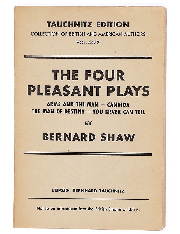 The Four Pleasant Plays - Bernard Shaw - Romaanit ja novellit - 10105298742 - 0