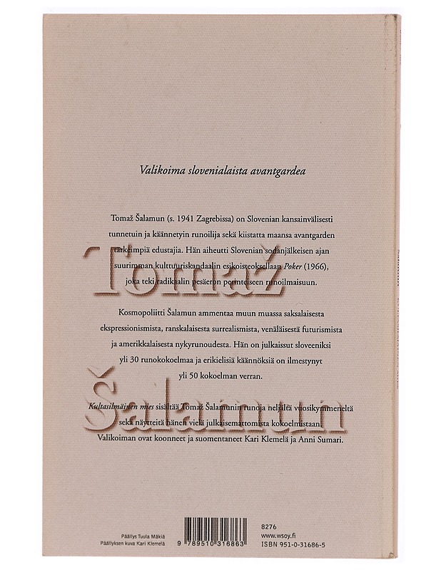 Kultasilmäinen mies - Tomaz? Salamun - Runot ja näytelmät - 10105299092 - 1