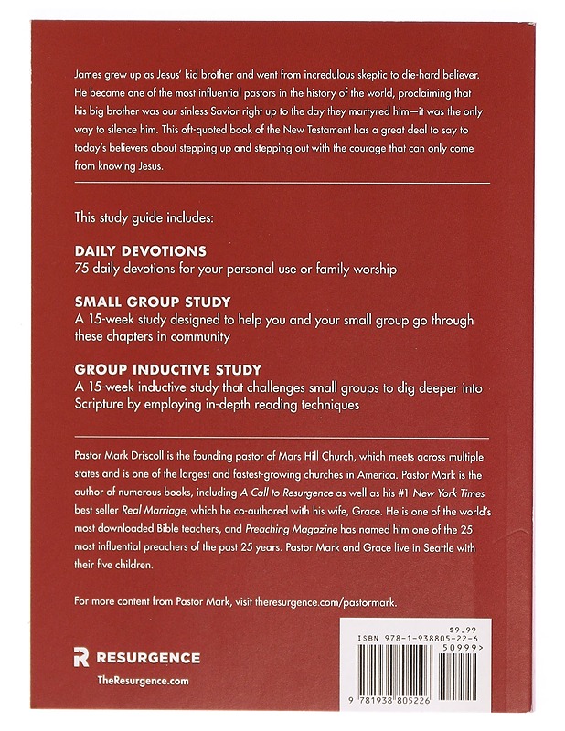 James Study Guide - Mark Driscoll - Tietokirjat - 10105299165 - 1