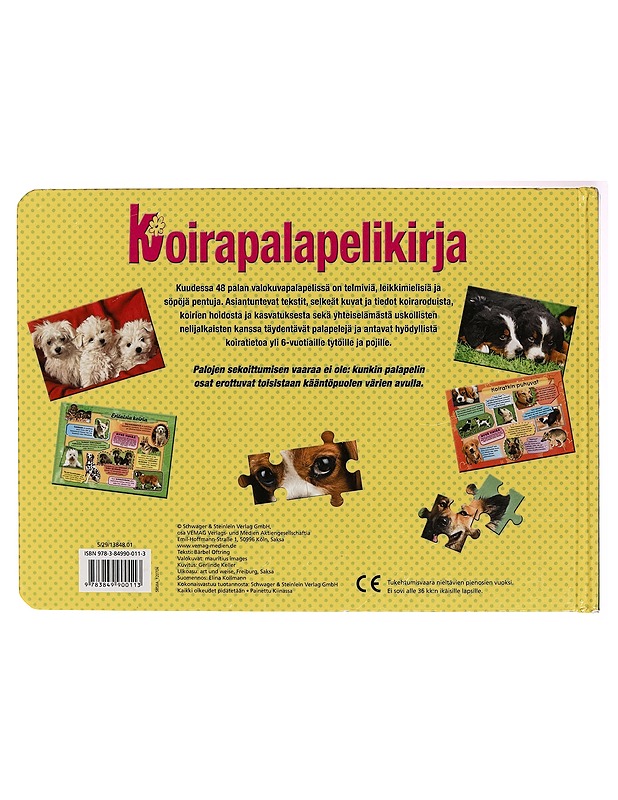 Koirapalapelikirja - Lastenkirjat - 10105299768 - 1