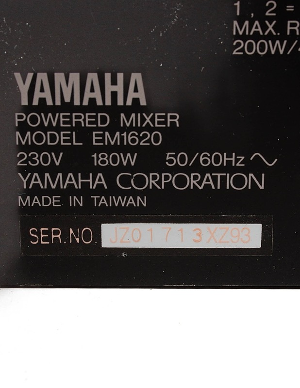 YAMAHA EM1620 6-kanavainen monokäyttöinen mikseri - Audio - 10105299779 - 2