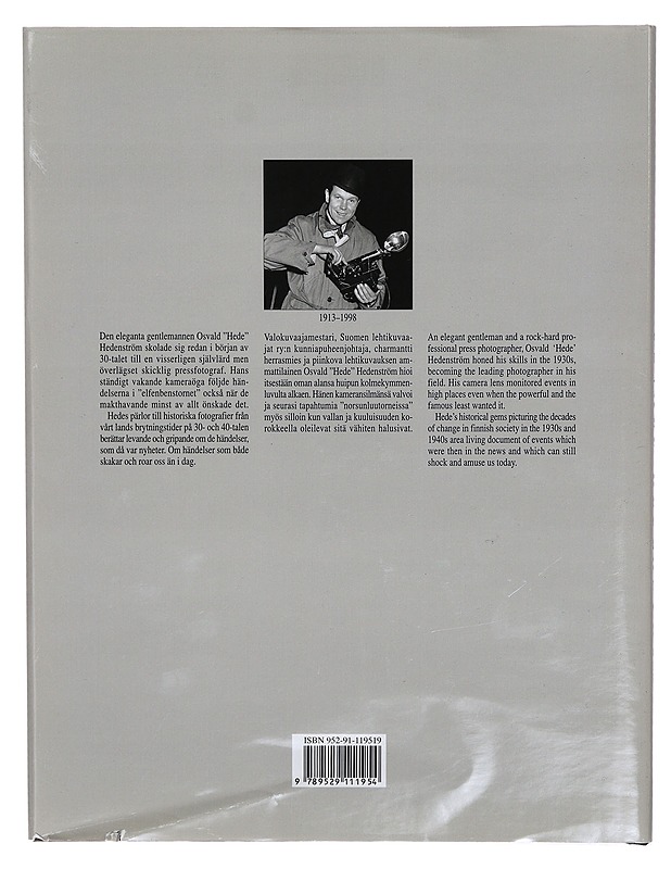 Osvald Hedenström - valokuvaaja, fotograf, photographer - Taide- ja kulttuurikirjat - 10105300212 - 1