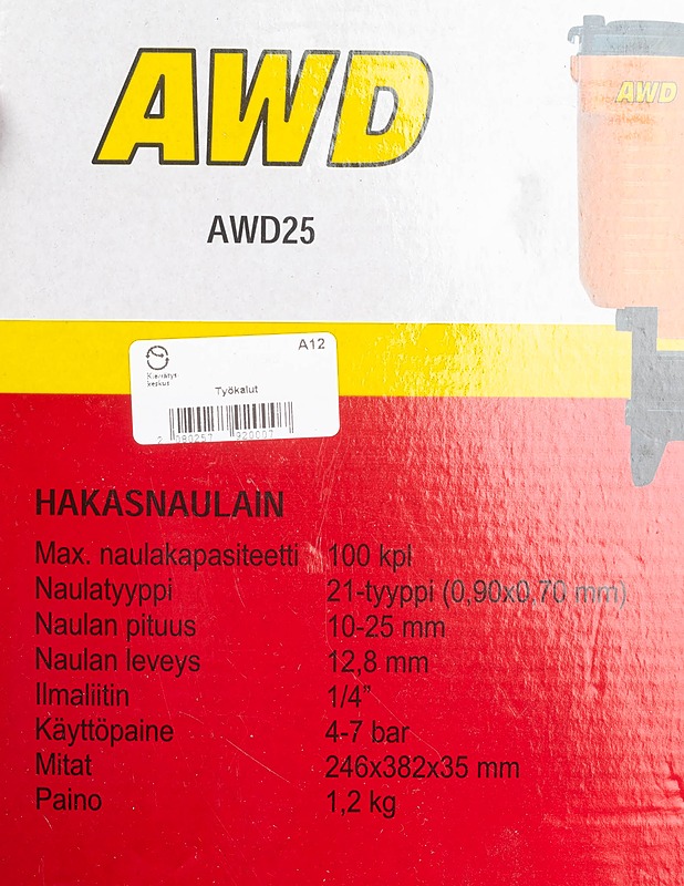 AWD25 Hakasnaulain - Rakennustarvikkeet - 10105300428 - 2
