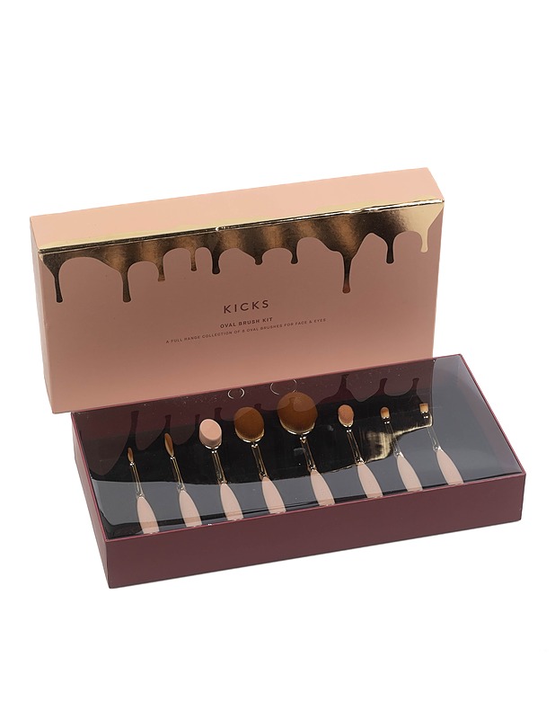 KICKS Oval Brush Kit meikkisivellinsarja - Muut urheiluvälineet ja vapaa-aika - 10105300517 - 0
