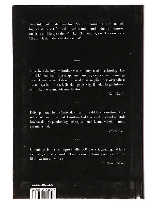 Milana - Eesti modelli päevik - Harrastekirjat - 10105300519 - 1